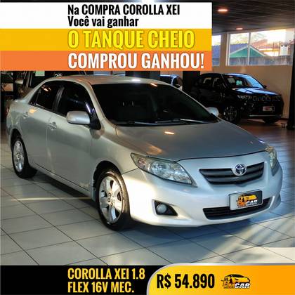 TOYOTA COROLLA 1.8 XEI 16V FLEX 4P MANUAL